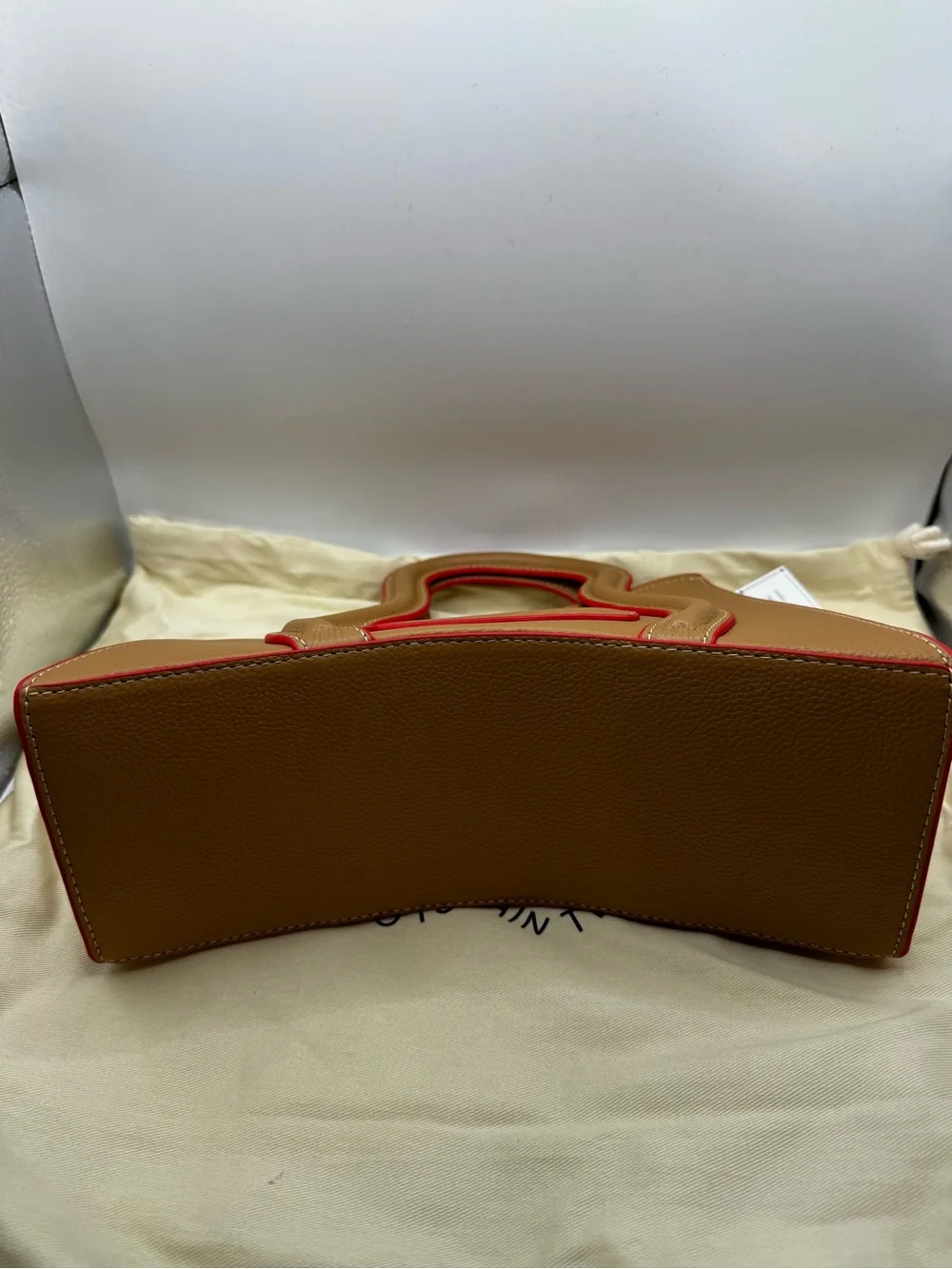 MSCHF Global Supply Chain Telephone GSCT Handbag Fawn Tan Red NWT